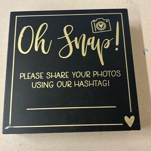 Wedding photo sign